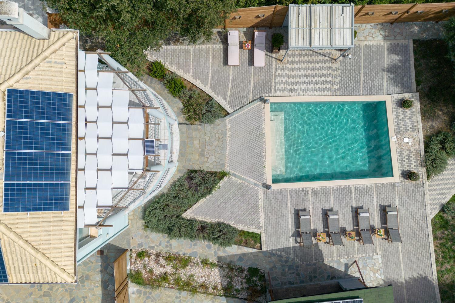 Villa Serenity - Off Grid Villa Poulades Ngoại thất bức ảnh